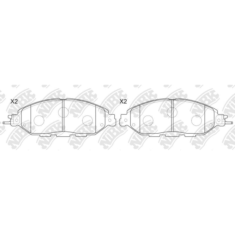 Front Brake Pads For Infiniti Nissan NIBK PN50001