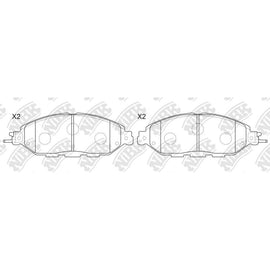Front Brake Pads For Infiniti Nissan NIBK PN50001