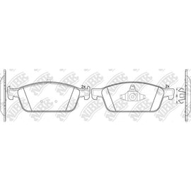 Front Brake Pads For Ford Lincoln NIBK PN51011