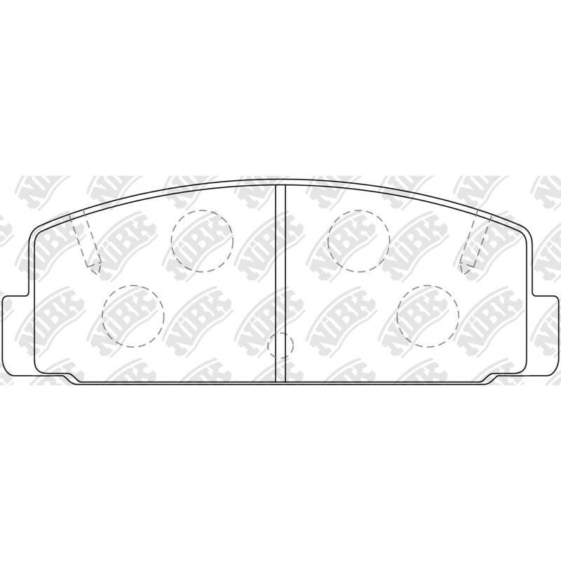 Rear Brake Pads For Ford Mazda NIBK PN5203