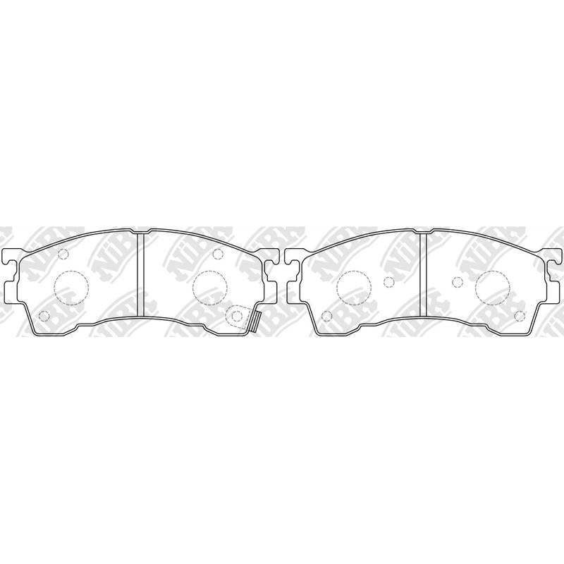Front Brake Pads For Ford Mazda NIBK PN5239