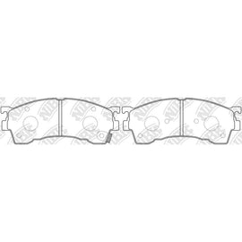 Front Brake Pads For Ford Mazda NIBK PN5239