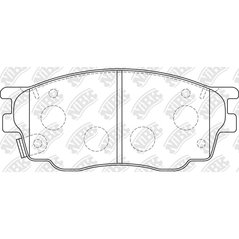 Front Brake Pads For Mazda NIBK PN5483