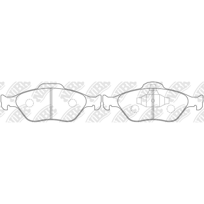 Front Brake Pads For Ford Mazda NIBK PN5495