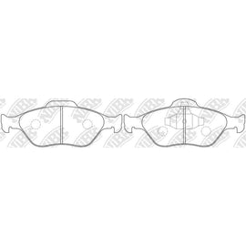 Front Brake Pads For Ford Mazda NIBK PN5495