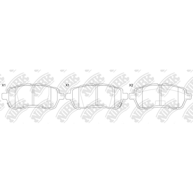 Front Brake Pads For Ford Suzuki Changan Daihatsu