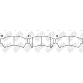 Front Brake Pads For Ford Lincoln Mazda Mercury