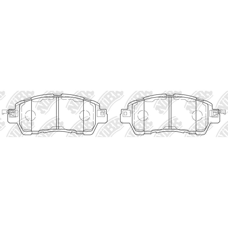 Front Brake Pads For Mazda Toyota NIBK PN5816
