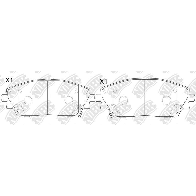 Front Brake Pads For Mazda NIBK PN5821