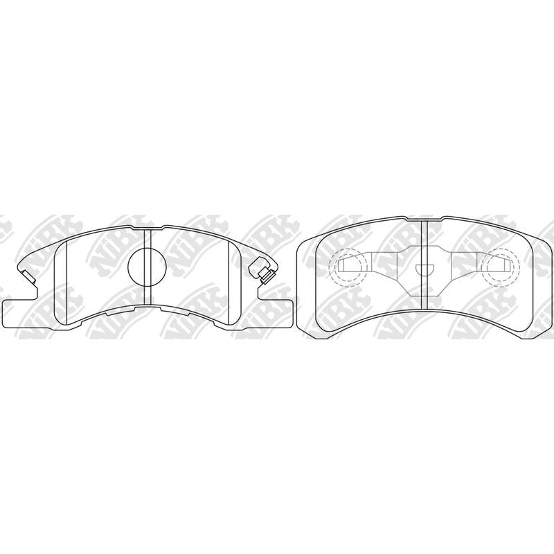 Front Brake Pads For Mitsubishi Nissan Subaru Toyota NIBK PN6428