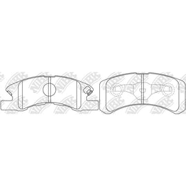 Front Brake Pads For Mitsubishi Nissan Subaru Toyota NIBK PN6428