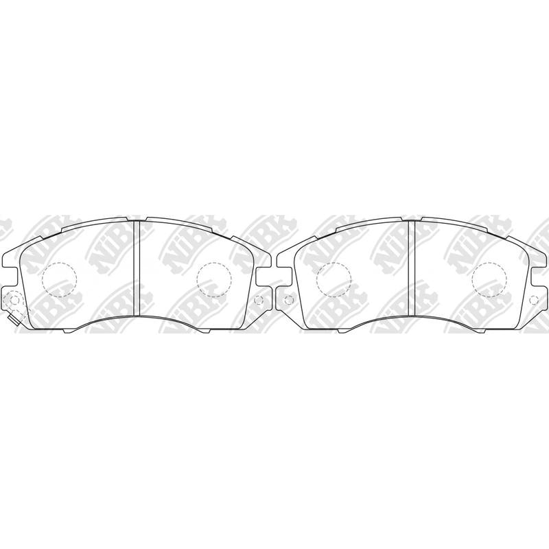 Front Brake Pads For Isuzu Subaru NIBK PN7248