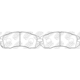 Front Brake Pads For Isuzu Subaru NIBK PN7248