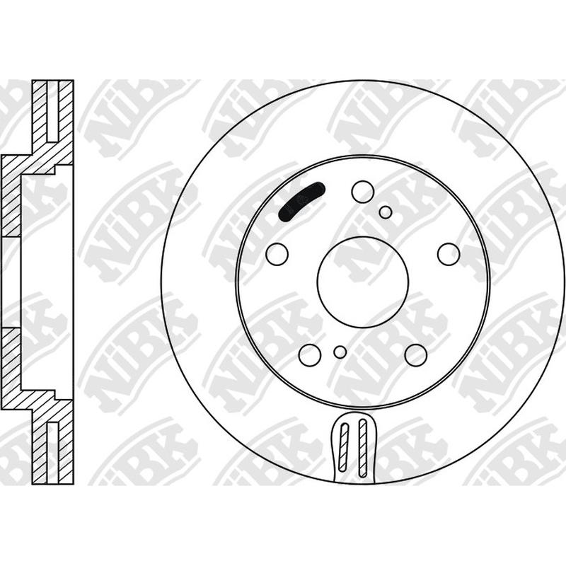 Front Rotors For Lexus Toyota NIBK RN1009V