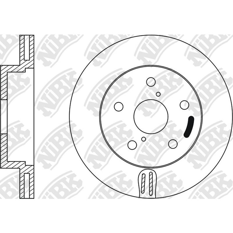 Front Rotors For Subaru Toyota NIBK RN1010V