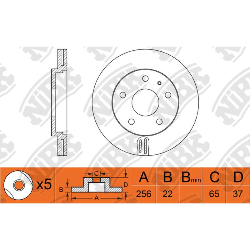 Front Rotors For Audi Skoda Volkswagen