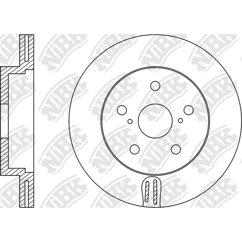 Front Rotors For Subaru Toyota NIBK RN1122V
