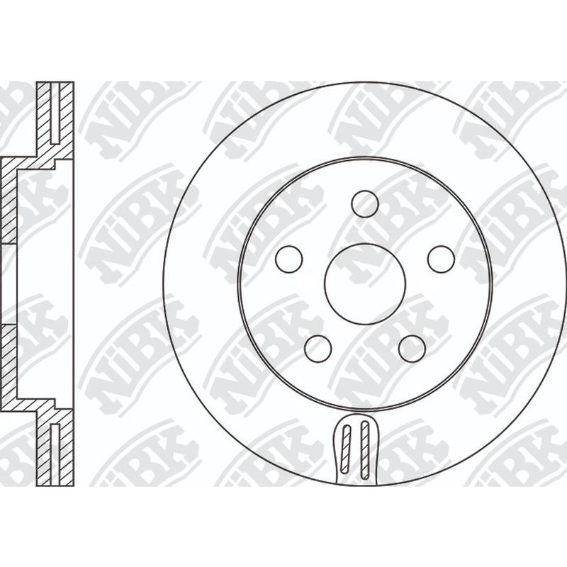 Front Rotors For Pontiac Toyota NIBK RN1142V