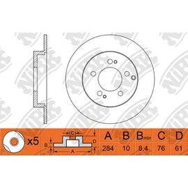 Rear Rotors For Hyundai KIA NIBK RN1176