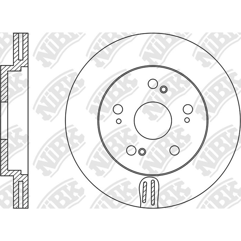 Front Rotors For Acura Honda NIBK RN1177V