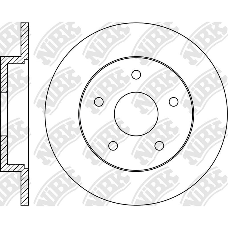 Rear Rotors For Ford NIBK RN1189