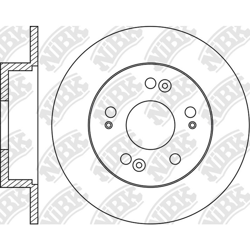 Rear Rotors For Acura Honda NIBK RN1203