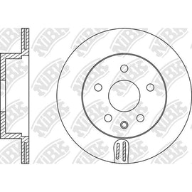 Rear Rotors For Infiniti Nissan Renault NIBK RN1234V