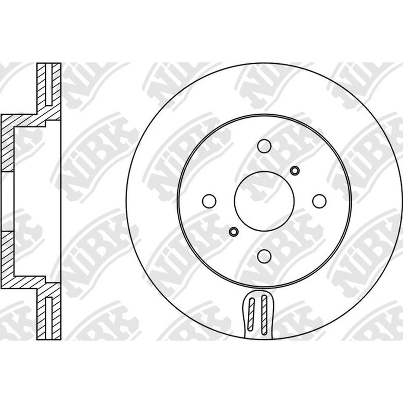Front Rotors For Toyota NIBK RN1364V