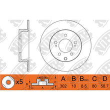 Load image into Gallery viewer, Rear Rotors For Citroen Mitsubishi Peugeot