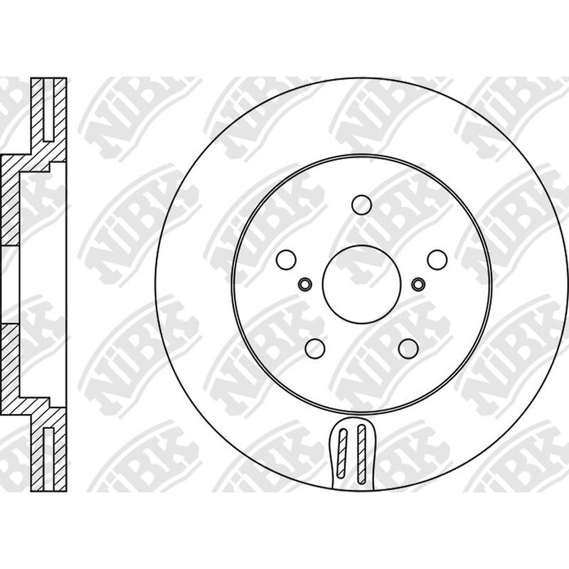 Front Rotors For Lexus Toyota NIBK RN1443V