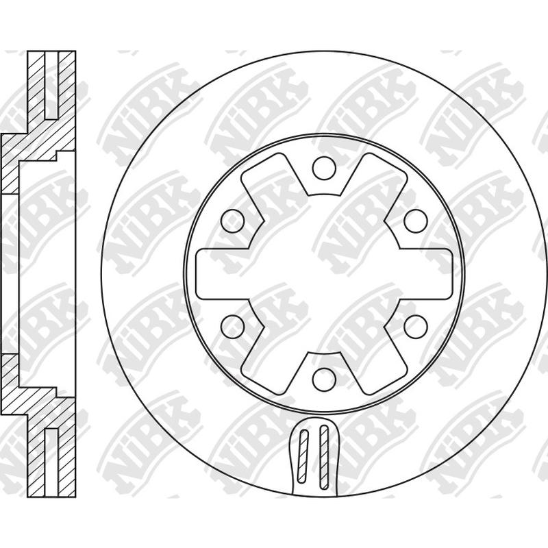 RN1447V Front Rotor 1pc For Isuzu Nissan