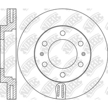 Load image into Gallery viewer, Front Rotors For Dodge Hyundai NIBK RN1457V