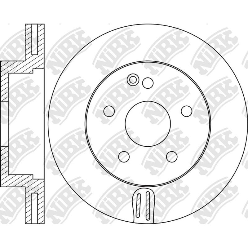 Front Rotors For Mercedes-Benz NIBK RN1463V