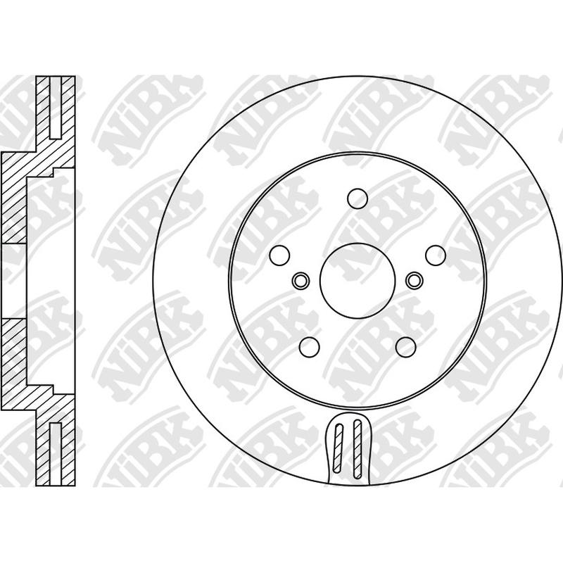 Front Rotors For Subaru - NIBK RN1507V