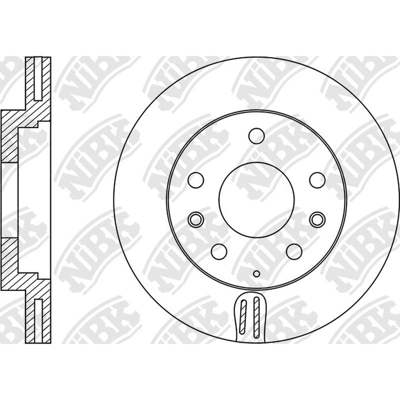 Front Rotors For Mazda NIBK RN1513V