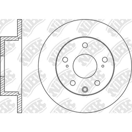 Rear Rotors For Mitsubishi NIBK RN1537