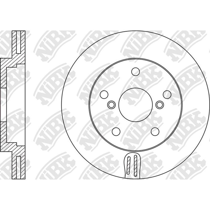 Front Rotors For Honda - NIBK RN1540V