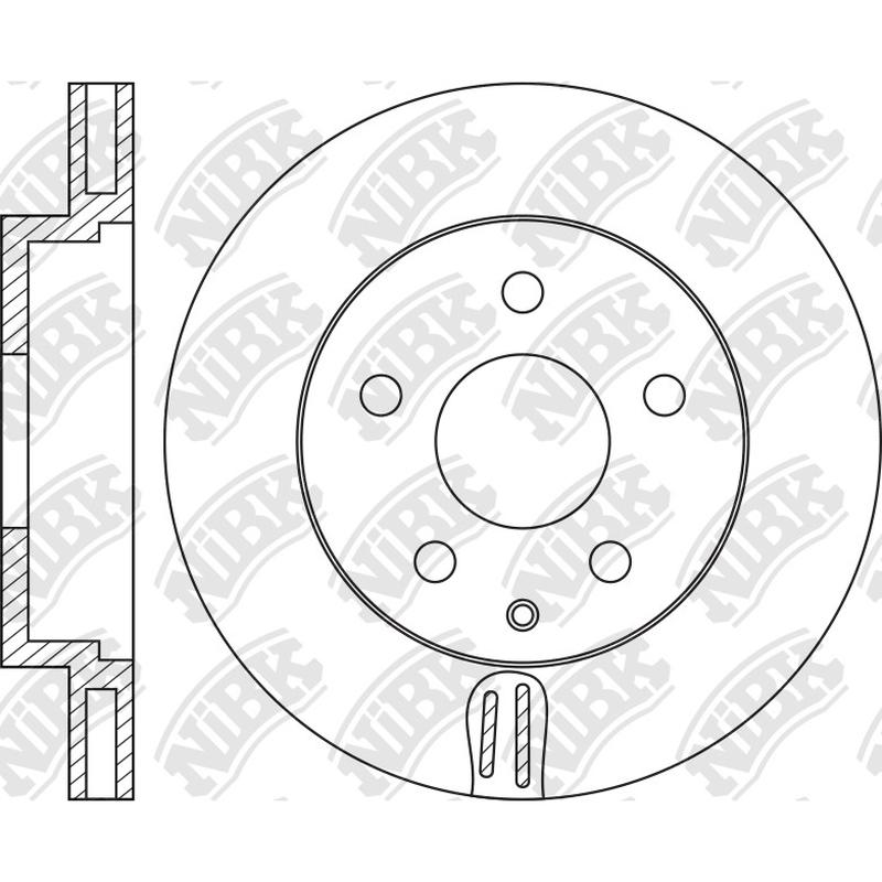 Front Rotors For Mazda NIBK RN1564V