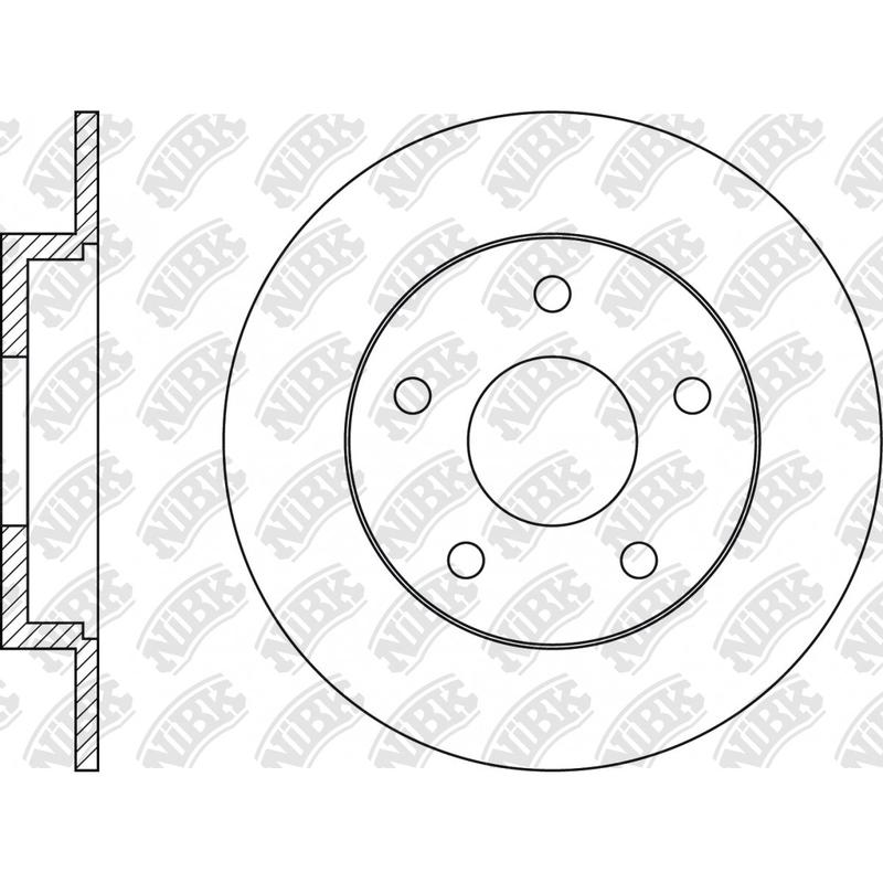 Rear Rotors For Mazda NIBK RN1565