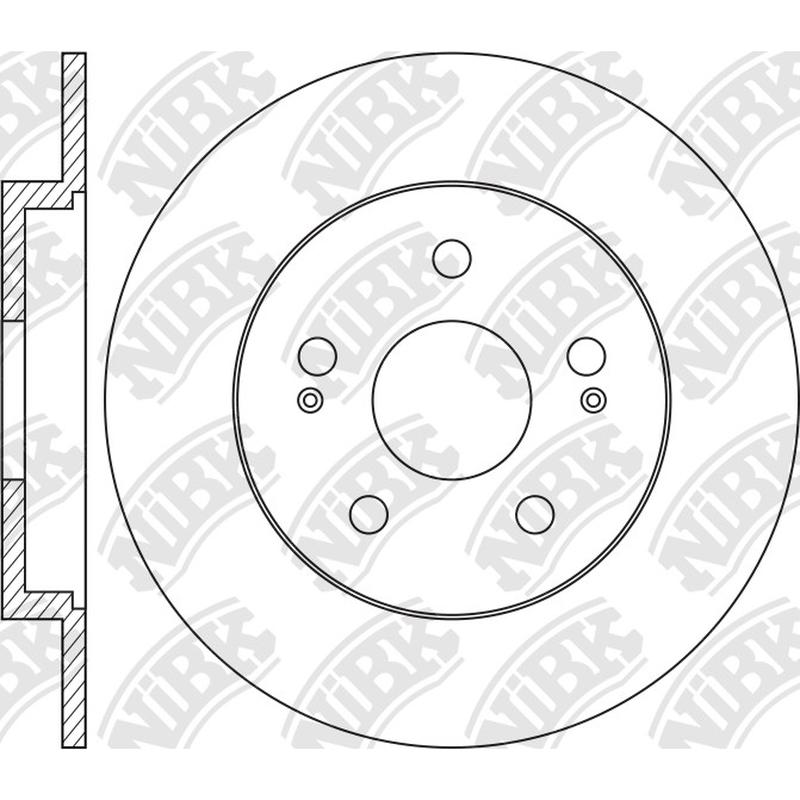 Rear Rotors For Citroen Mitsubishi Peugeot NIBK RN1567