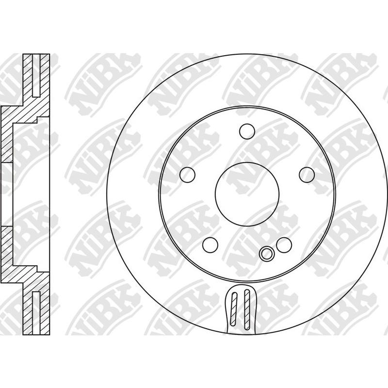 Front Rotors For Infiniti Mercedes-Benz NIBK RN1596V
