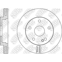 Load image into Gallery viewer, Front Rotors For Infiniti Mercedes-Benz NIBK RN1596V