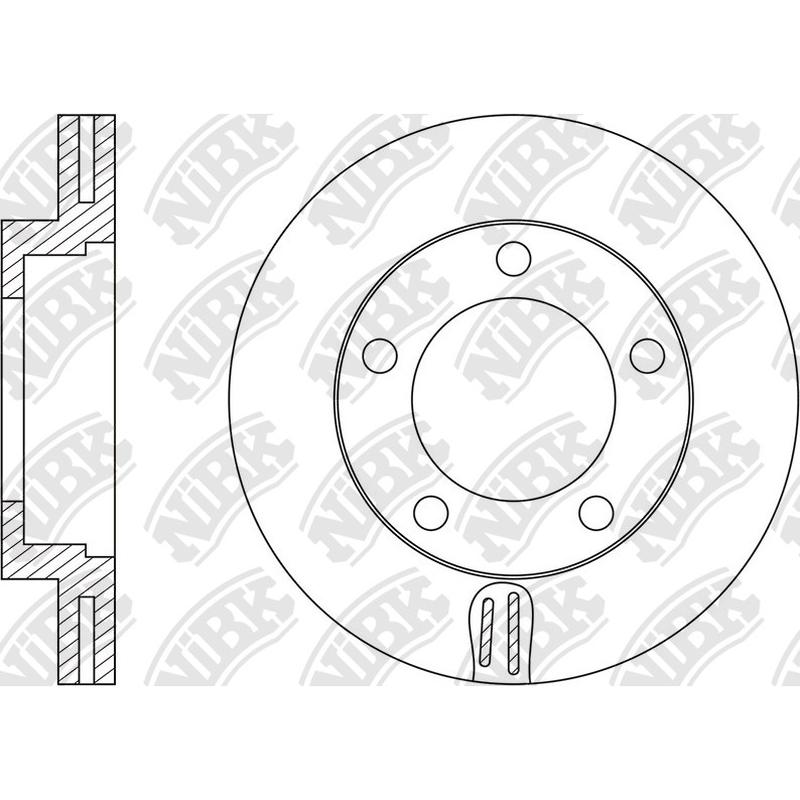 Front Rotors For Toyota NIBK RN1604V