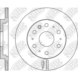 Rear Rotors For Toyota NIBK RN1605V