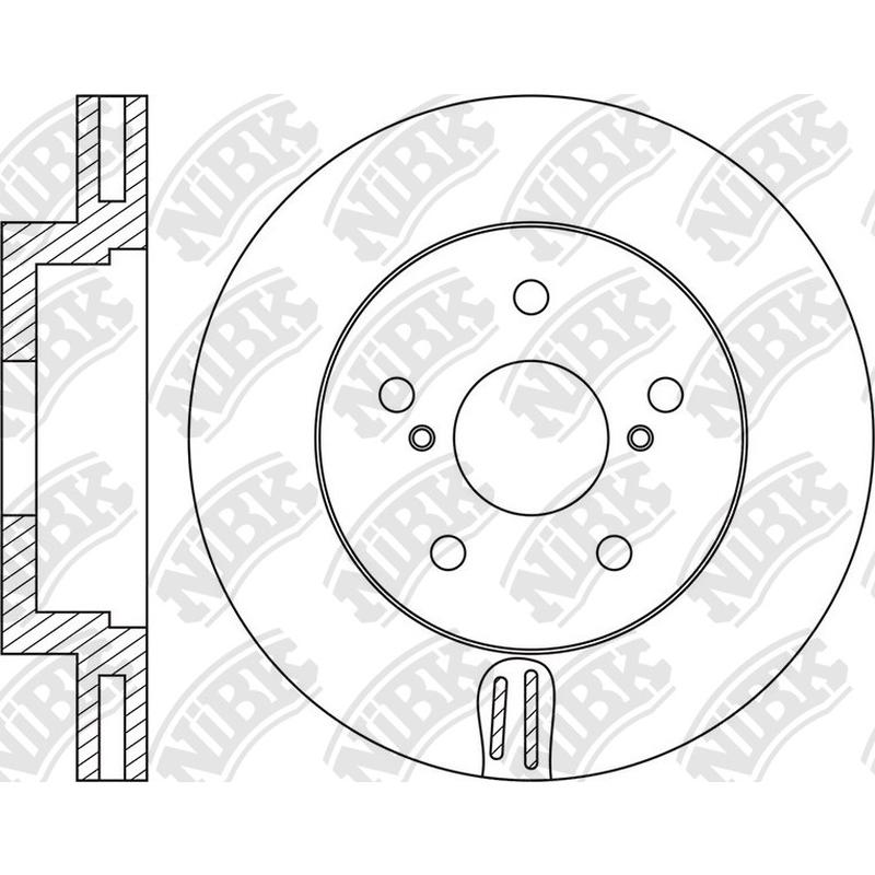 Front Rotors For Toyota NIBK RN1627V