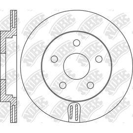 Rear Rotors For Nissan Renault Samsung NIBK RN1632V