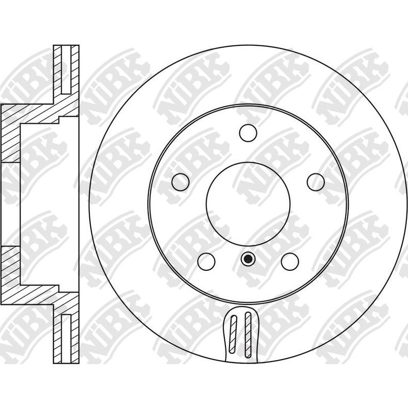 Front Rotors For BMW NIBK RN1645V