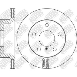 Front Rotors For BMW NIBK RN1645V