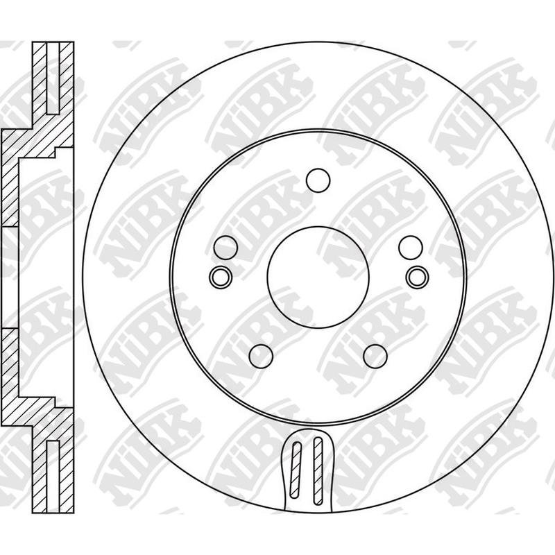 Front Rotors For Hyundai Kia NIBK RN1652V