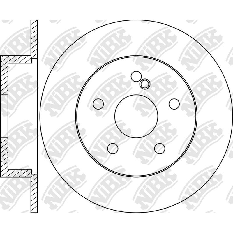 Rear Rotors For Mercedes-Benz NIBK RN1708